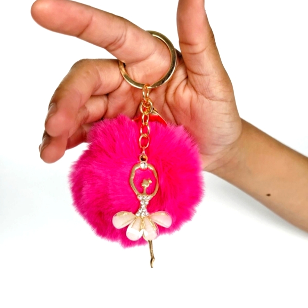 Pink, Ballerina Keychaim